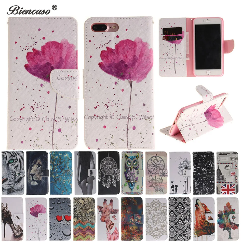 

B42 Orchid Flip Leather Case Wallet Cover For iPhone X XR XS Max 5 5s SE 5C 4 4s 6 6s 7 8 Plus 7Plus Touch 5 6 Coque Phone Capa