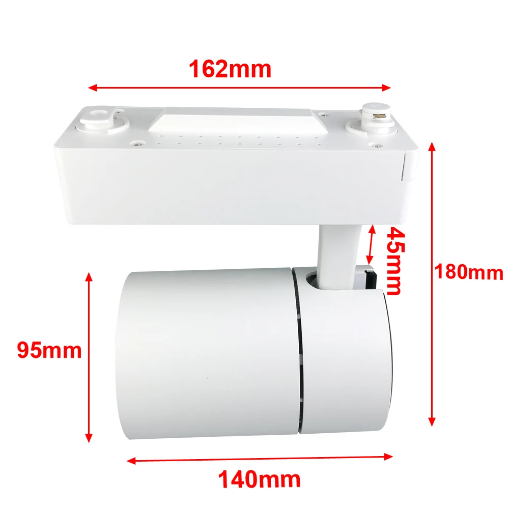 Track Lighting Rail Spotlight 30W Black White Clothing Shop Windows Showrooms Store COB Track Rail LED Track light Rail Spot  (2)