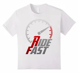 Мужская футболка 2019 новейший 100% хлопок брендовые Новые футболки Ride Fast, Racings спидометр, Awesome Футболка с принтом рубашки