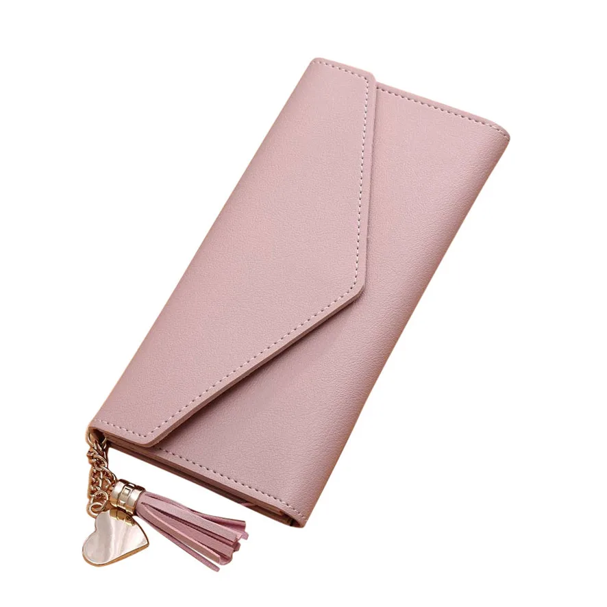 

2018 NEWMaison Fabre New Fashion Women Simple Long Wallet Tassel Coin Purse Card Holders Handbag Casual Free 921#23