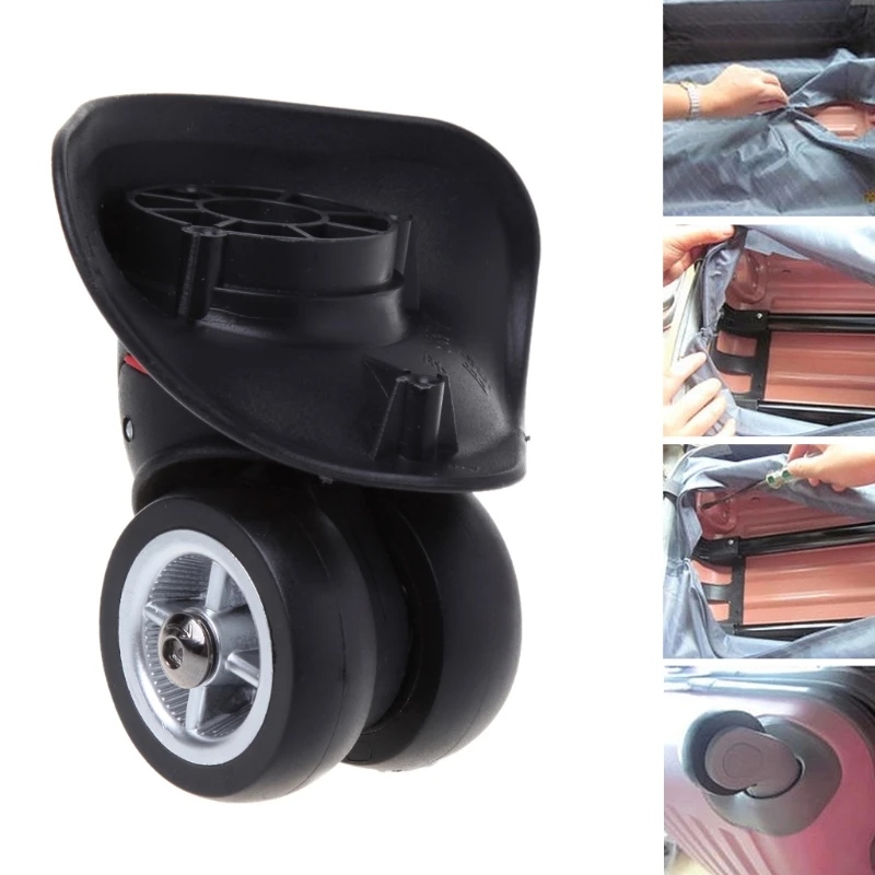 1 пара чемоданов, сменные багажные колеса, универсальные колеса на колесиках 360 градусов