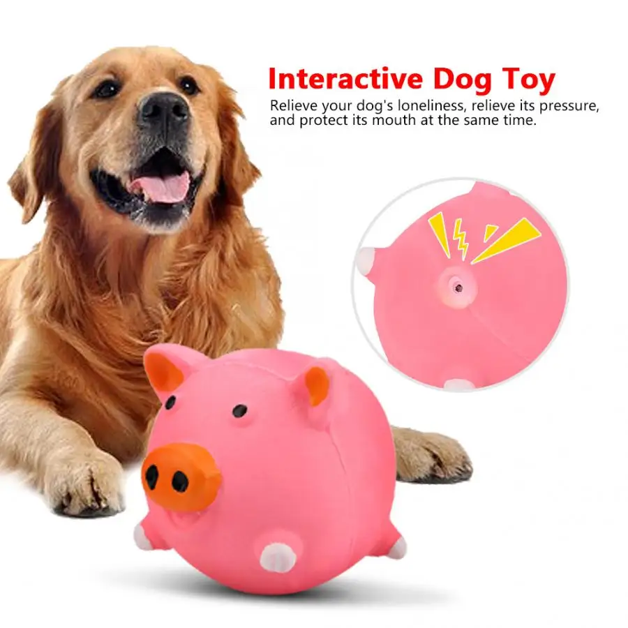 Милые свиньи игрушечный Щенок Pet жевательные игрушки скрипучий игрушки зубочистка Интерактивная собака игрушка