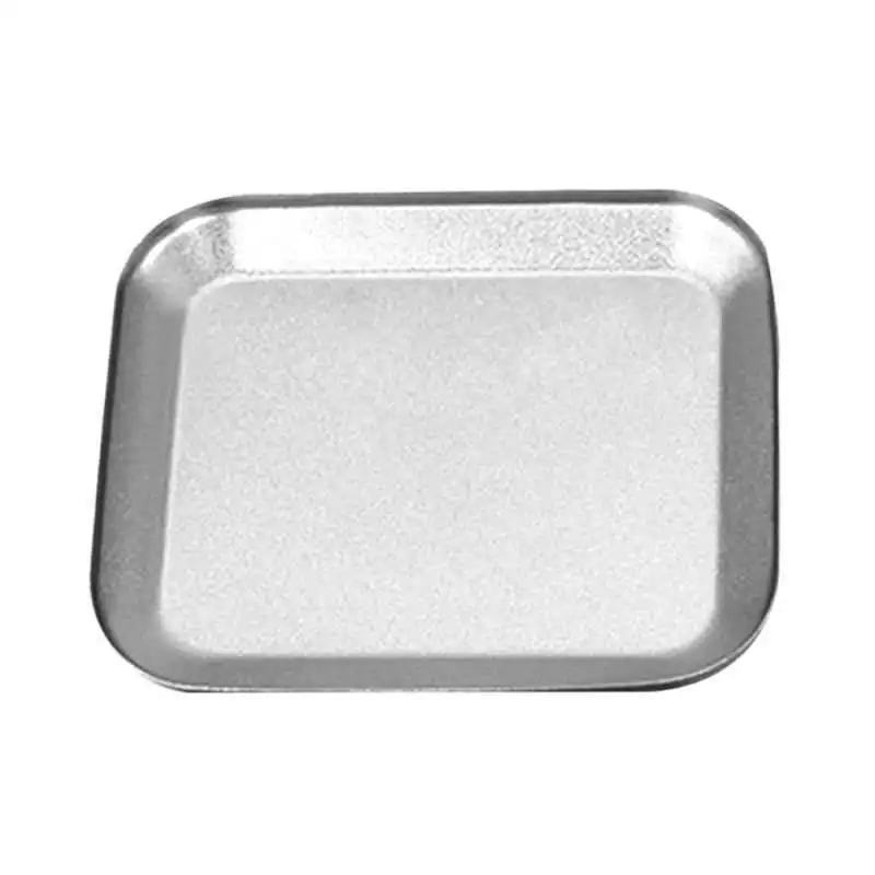 1pc Magnetic Tray Stainless Steel Square Screw Parts Bowl Tray Dish Suction Pad Absorb Dish Storage Tool Color Random