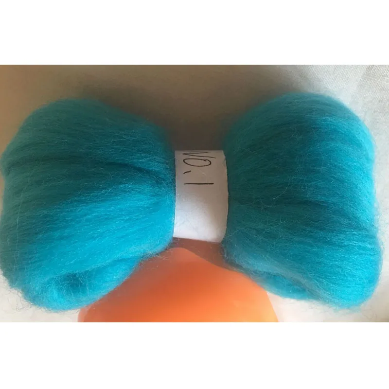 

WFPFBEC 70s Australia COMBED 100% WOOL fiber merino diy wool for neddles felting wool roving 50g 100g 200g 300g 500g 1000g NO.1
