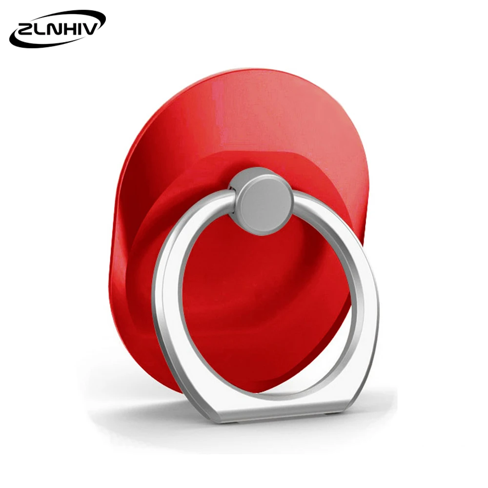 ZLNHIV, держатель для мобильного телефона, подставка, аксессуары, крепление для сотового телефона, круглая опора для сотового телефона, держатель для пальца, стол для смартфона - Цвет: A-Red