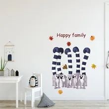 Фильмы маленькие животные Теплые Семейные наклейки матовые очки для офиса пленка электростатическая пленка etichette adesive personalizzate folia