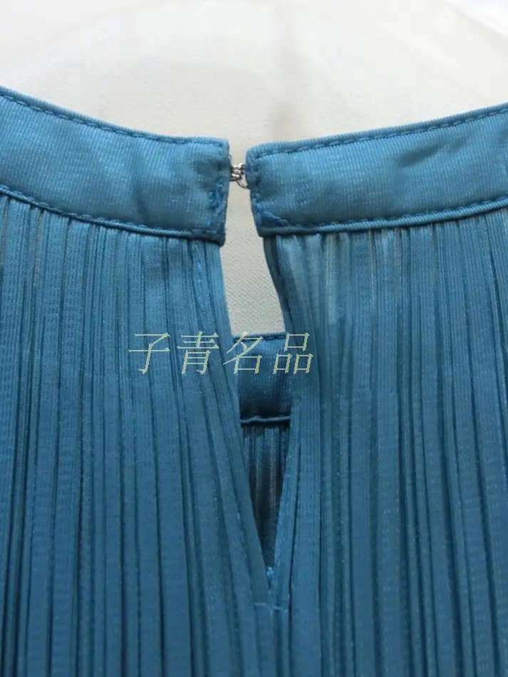 Miyake fold классическое изящное платье без рукавов с круглым вырезом однотонное кружевное платье доступно