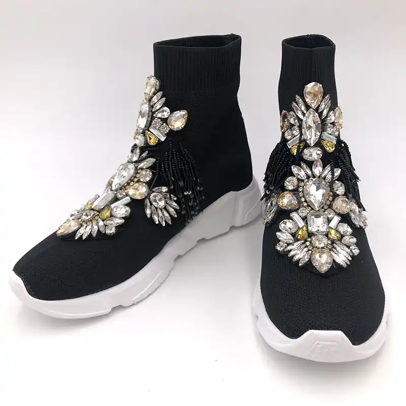rhinestone sneakers womens
