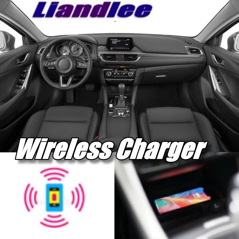 Liandlee беспроводной автомобильный телефон Charg er подлокотник отсек для хранения быстрая qi Зарядка для Mazda 6 Atenza GJ1 GL 2012