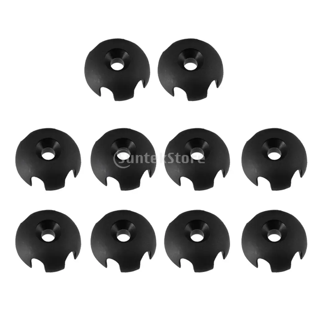 10pcs Durable Nylon Clover Deck Line Guide Slotted Round Out Fitting Deck Sailing Rigging Canoe Kayak DIY Accessories