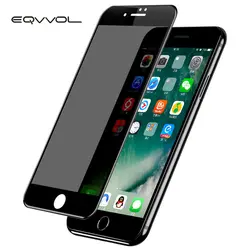 Eqvvol антибликовое полное покрытие закаленное стекло экран протектор для iPhone X 8 7 6 s 6 Plus полное покрытие 3D мягкий край плёнки