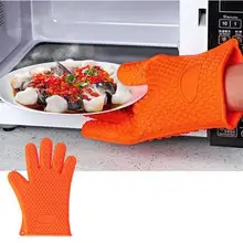 100 шт/партия термостойкие силиконовые перчатки для готовки для выпечки и bbq держатель горшка для духовки Mitt Кухонный Красный Горячий Поиск