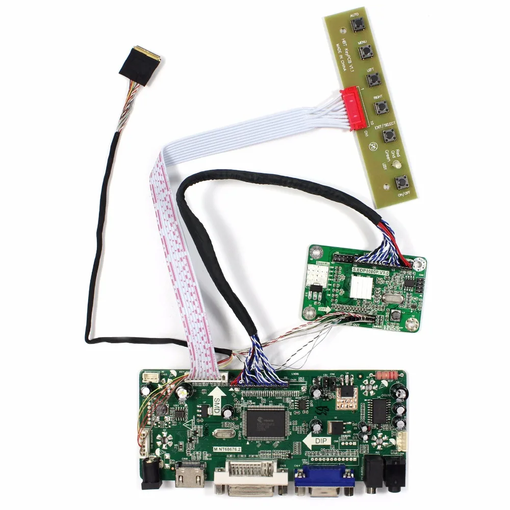 

HDMI VGA DVI Audio Controller Board For 14inch B140HAN01.2 1920X1080 IPS LCD