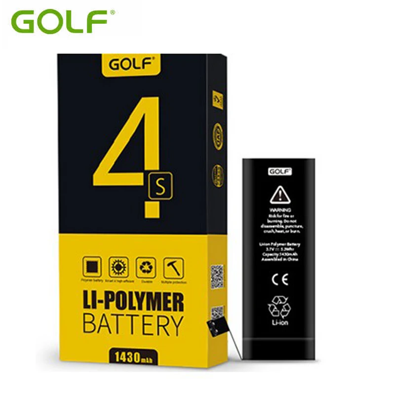 100 Original Golf Battery For iPhone 4s High Capacity 1430mAh Replacement Batteries With Competitive Price Good
