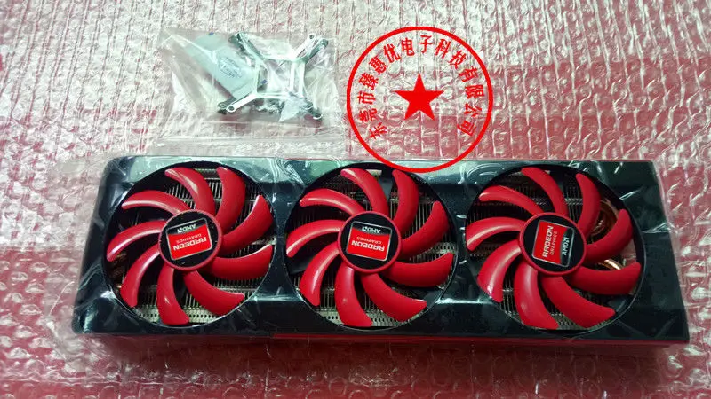 

AMD ATI Radeon HD 7990 Heat sink Fan Radiator Graphics Card Fan + CPU Heatsink