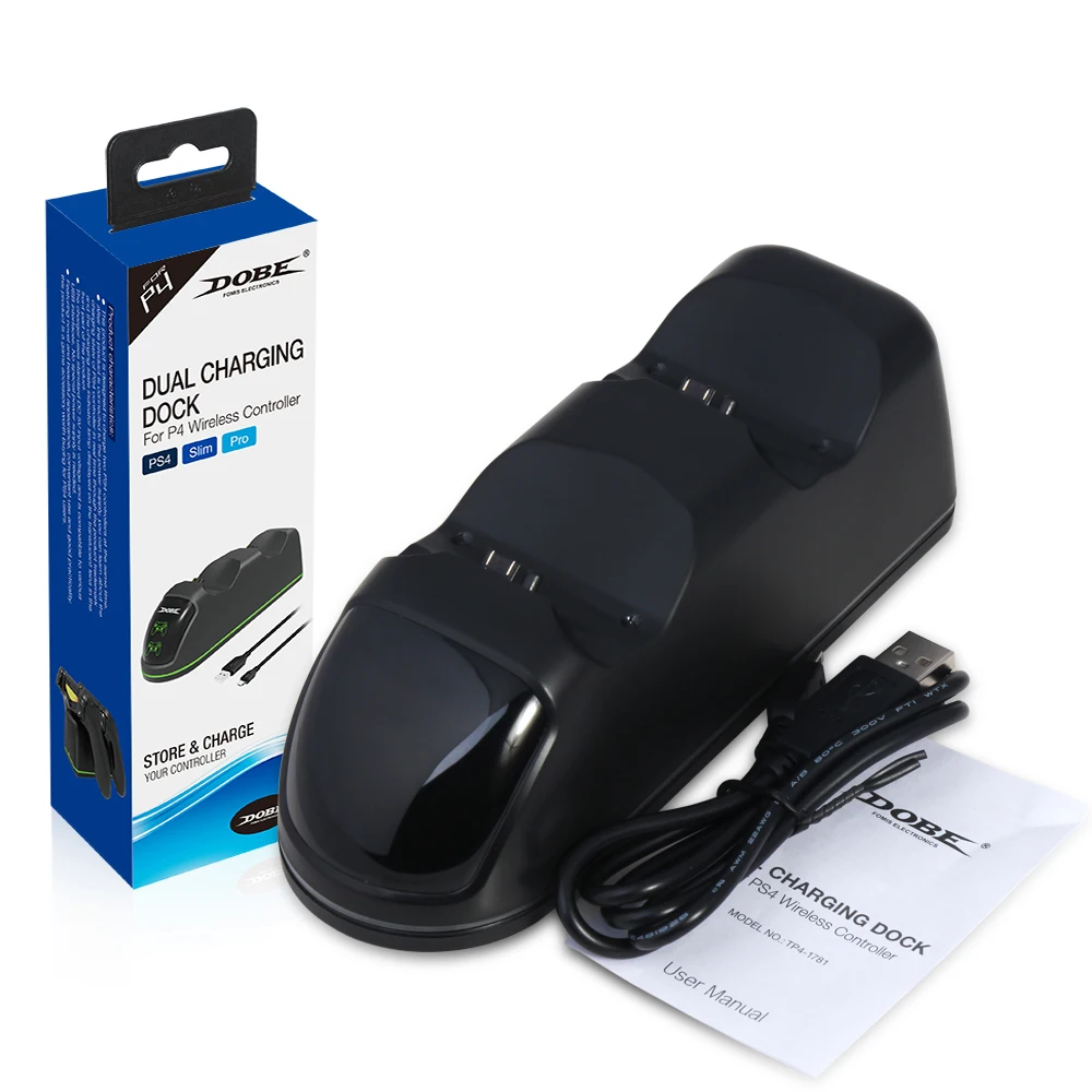 

DOBE New version type dual charging dock with LED light for ps4 ps4 slim pro