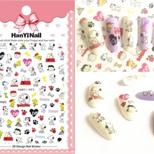 Мультфильм Тип! 1 лист лак для ногтей задний клей деколь декорации дизайн ногтей стикер для ногтей Советы красоты