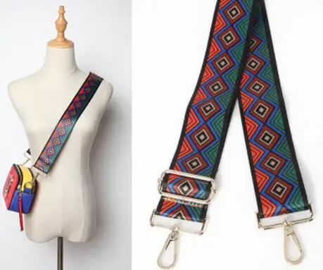 WDPOLO new national wind design strap for women handbags width handle for bags easy matching adjust gold buckle bags belts AA099