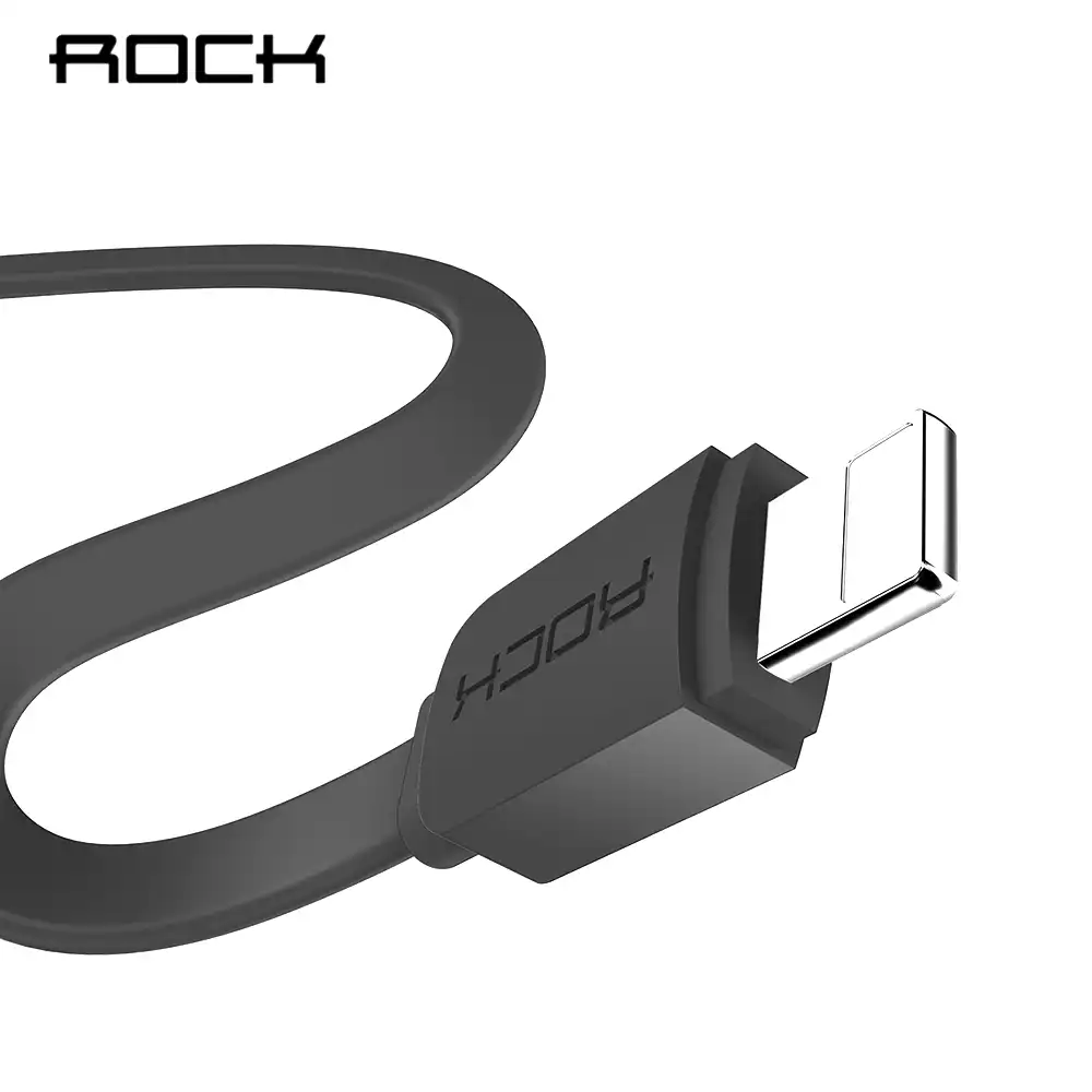 Rock L flexión Usb Lightning Cable de Carga para iPhone 5 6 de 7 Plus De Nylon Trenza