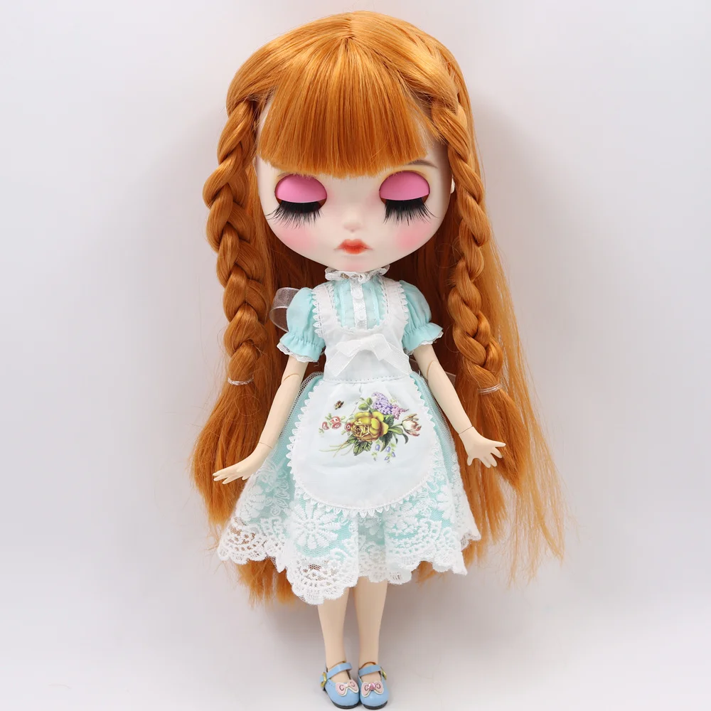 Lilliana – Premium Custom Neo Blythe Doll with Ginger Hair, White Skin & Matte Pouty Face 1