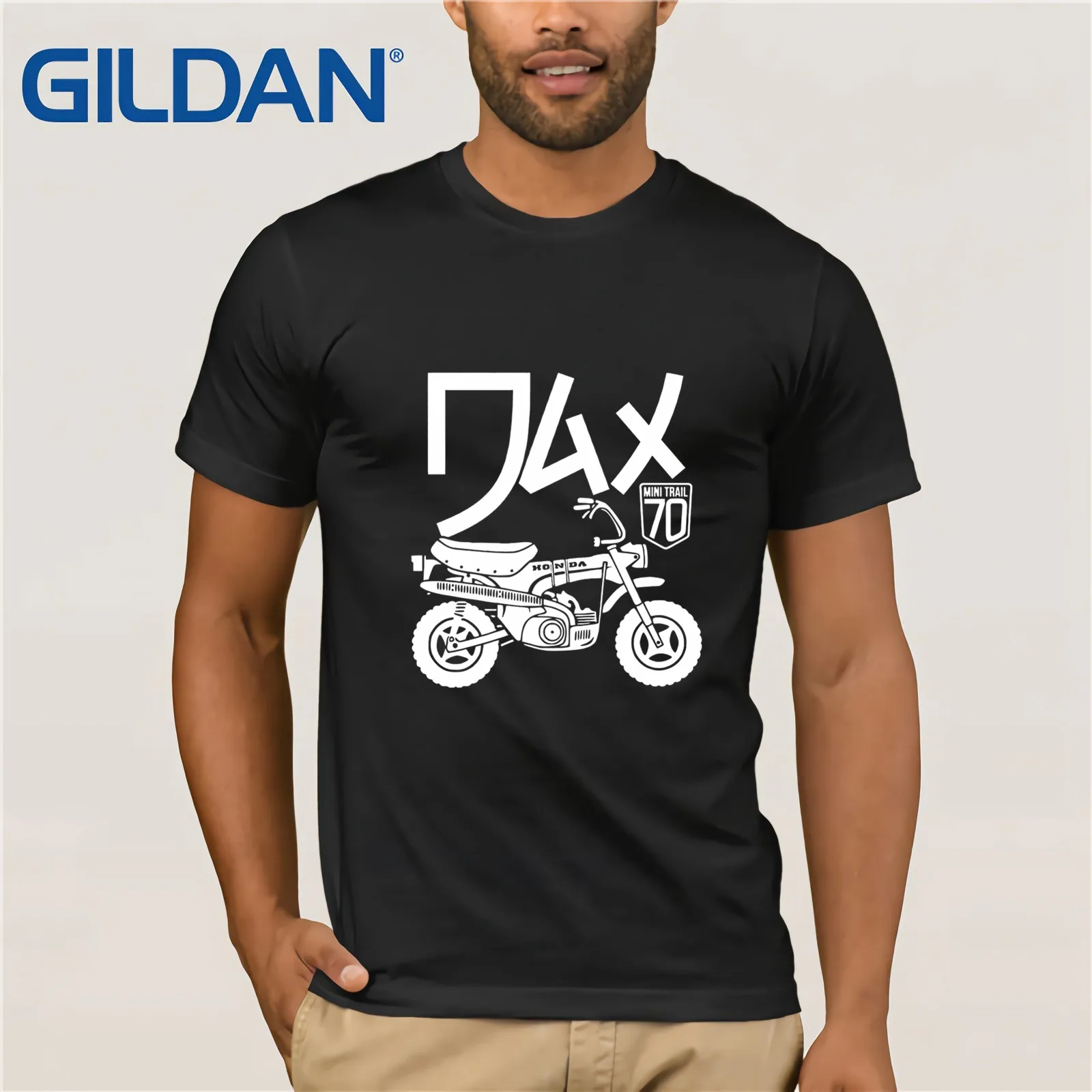 

Retro Japanese Motorcycle Dax T Shirt For Men Vintage Motorbike Custom Graphic T-Shirt