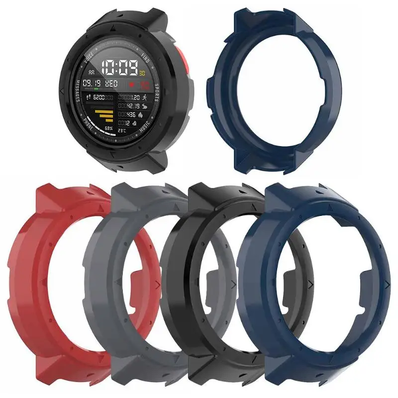 

Ultra Thin PC Hard Smartwatch Protector Bumper Full Case Cover Frame for Amazfit Verge/A1801 Smart Watch Accessories