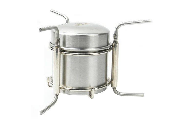 

Stainless Steel Alcohol Stove Camping Stove 247g B-1