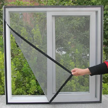

DIY Fly Screen Window Door Mesh fiberglass Insect Fly Mosquito Bug Screen Self-adhesive Anti-mosquito Net Sheer Curtains Summer