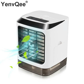 

New USB Mini Portable Air Conditioner Humidifier Purifier Bladeless Fan Cooling ventilator Desk Table Mobile Fan