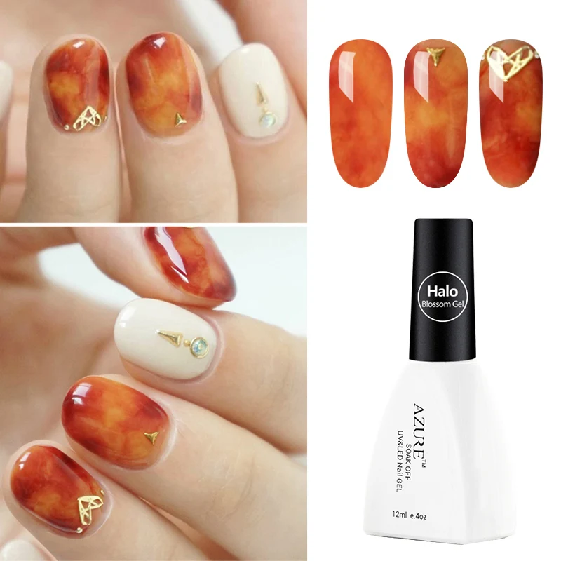 

AZURE BEAUTY Blossom Drawing Painting Gel Nail Polish Clear UV Gel Varnish Nail Art Design Blooming Effect Gel Lacquer