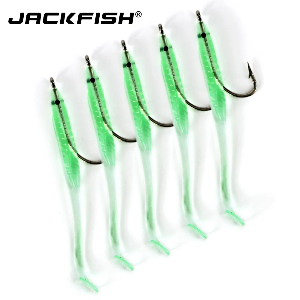 JACKFISH светящиеся мягкие приманки 7 см рыболовная Мягкая приманка блесна с крючком
