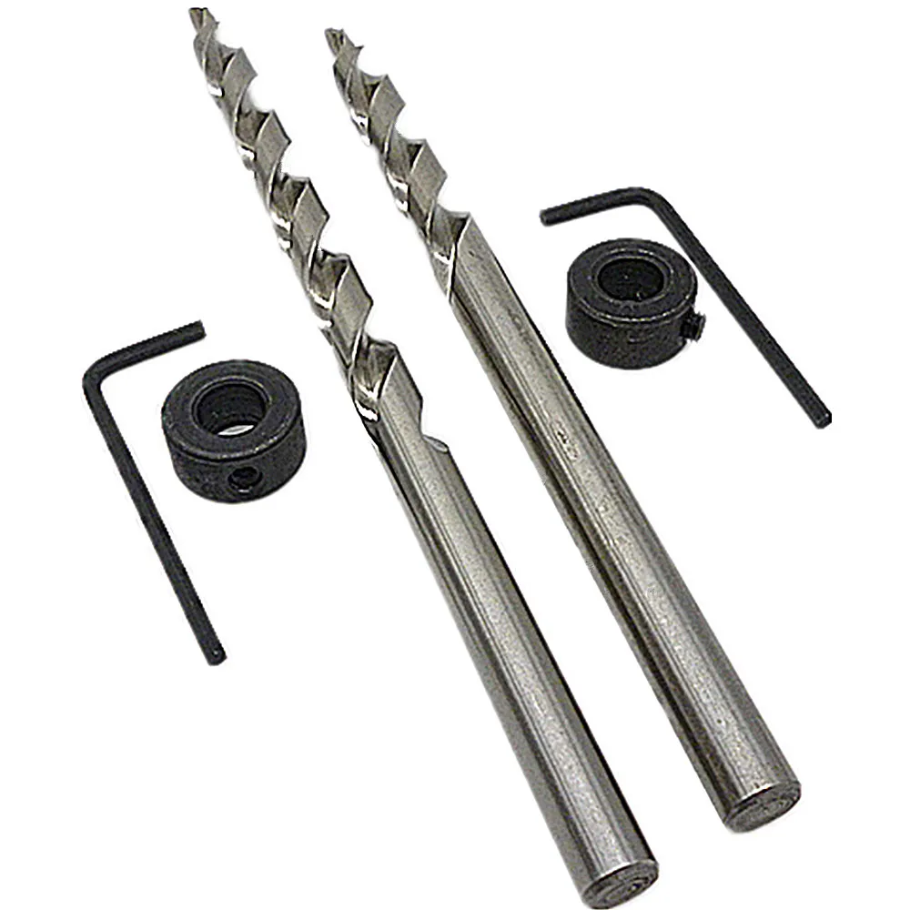 2pc HSS Woodworker Twist Step Drill Bit 9.5mm 9mm Wood Pocket Hole