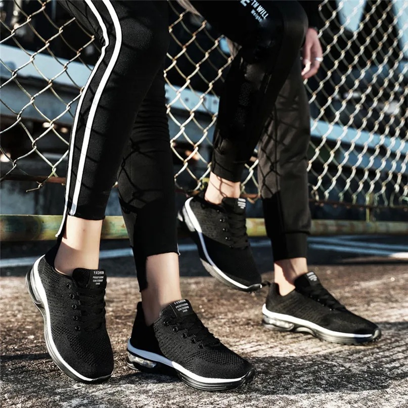 Man Women Sneakers Couple Models Running Shoes Flying Woven Mesh Shoes Lace-Up Casual Shoes Sports Shoes #2n06 (9)