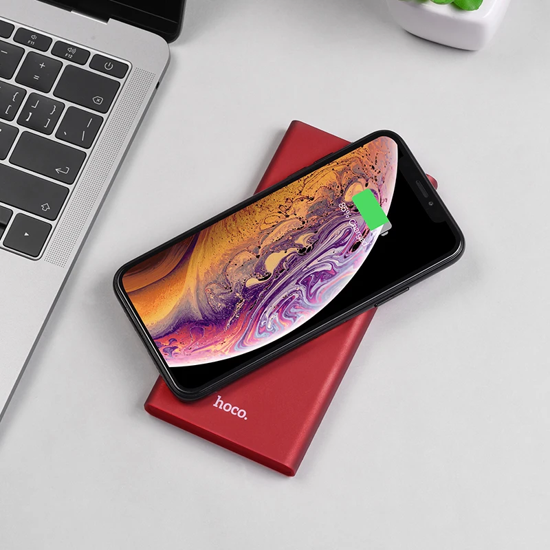 HOCO 10000mAh QI Wireless Charger Power Bank Dual USB with Digital Display External Battery Powerbank for iphone 8 X XS Max XR HOCO 10000mAh QI Wireless Charger Power Bank Dual USB with Digital Display External Battery Powerbank for iphone 8 X XS Max XR