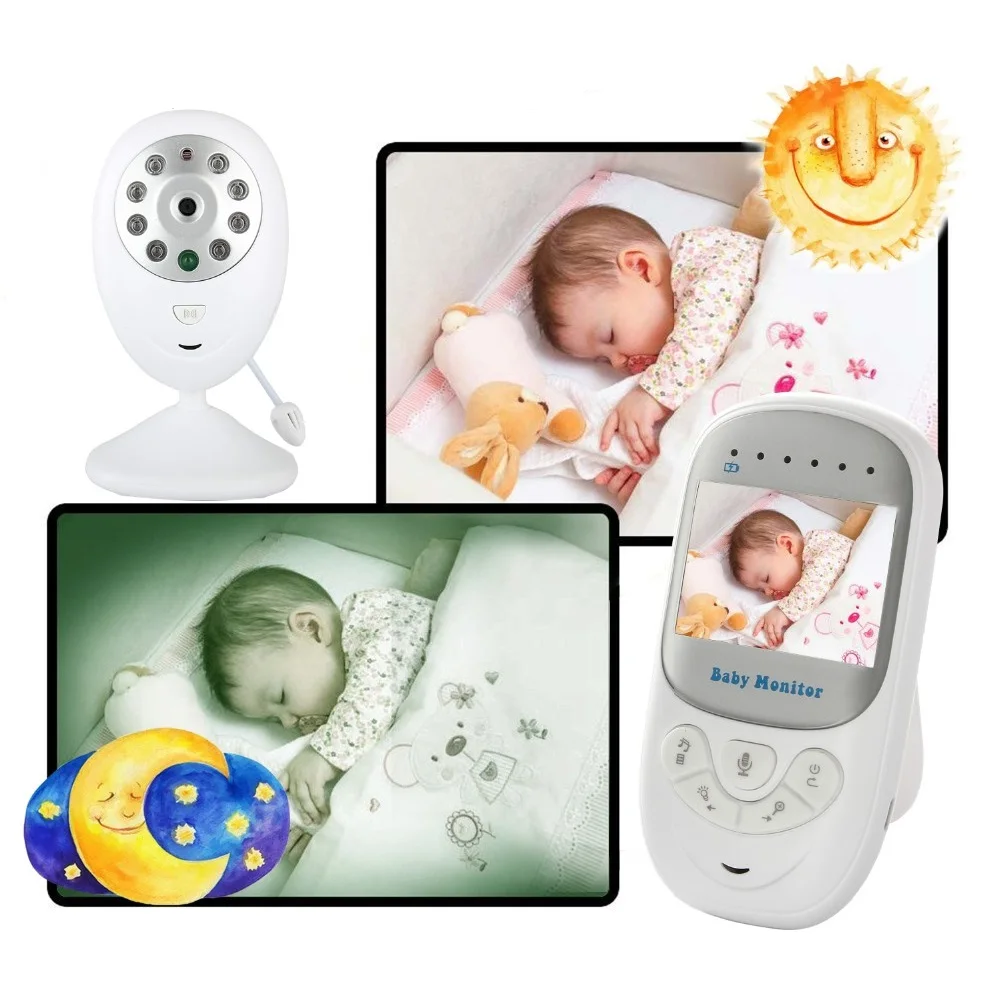 

2.4 inch LCD baby monitor with camera IR Night Vision 2 way talk Lullabies Temperature Monitor video baby monitors baby monitor