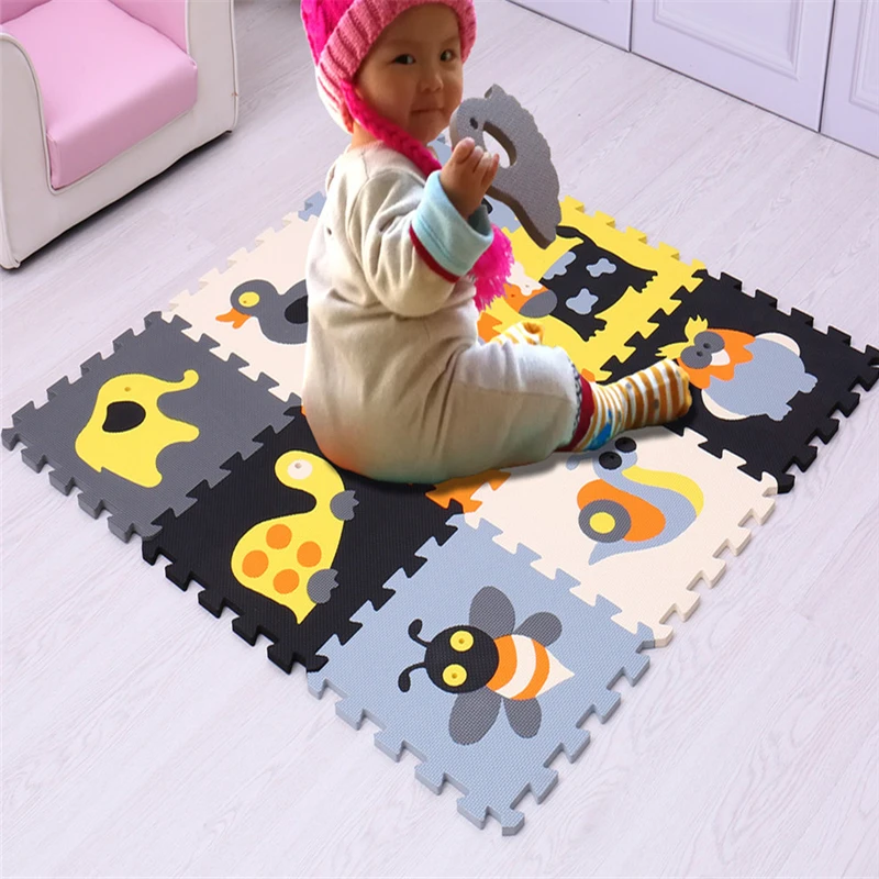 

Cartoon Animals Baby EVA 30X30cm Foam Play Puzzle Pad Toys For Children Sports Carpet Each 9 Piece Pad For The Entire pattern