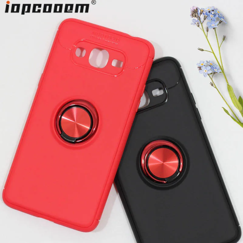 

For Samsung Galaxy J2 Pro J250 J2 Core J2 Prime G530 Case Colorful Metal Magnetic Ring Holder Soft Silicone TPU Luxury Cover