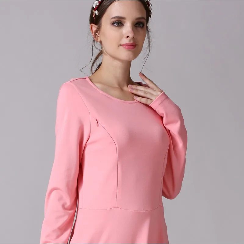 Emotion Moms Spring Autumn Long Sleeve Maternity Nursing Clothing Patchwork Breastfeeding Clothes For Pregnant Women Maternity