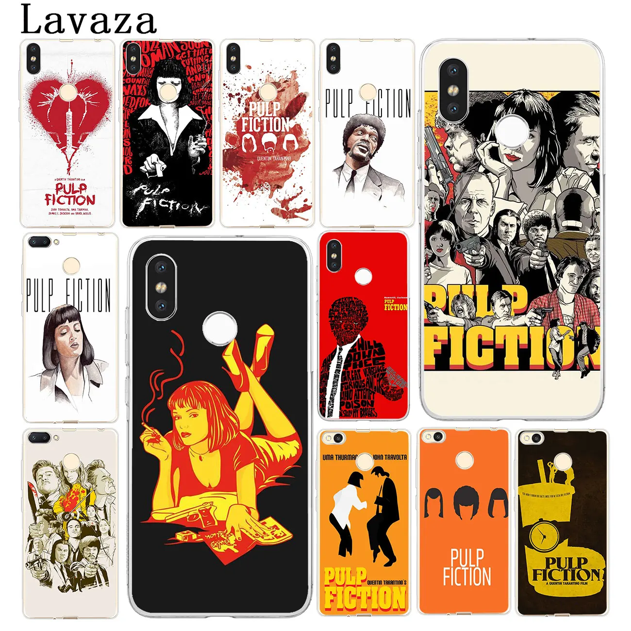 

Lavaza PULP FICTION Hard Phone Shell Case for Xiaomi MI 9 9T A3 PRO CC9 CC9E 8 A2 Lite SE A1 pocophone f1 6 6X 5S 5X MAX 3 Cover