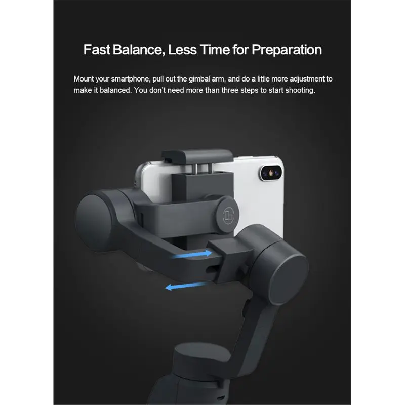 Eyemind V2.0 3-осевой складной ручной карданный стабилизатор для смартфона GoPro Камера комплект аксессуаров