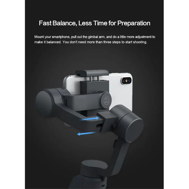  New Eyemind V2.0 3-Axis Foldable Handheld Gimbal Stabilizer For Smartphone For GoPro Camera Accesso