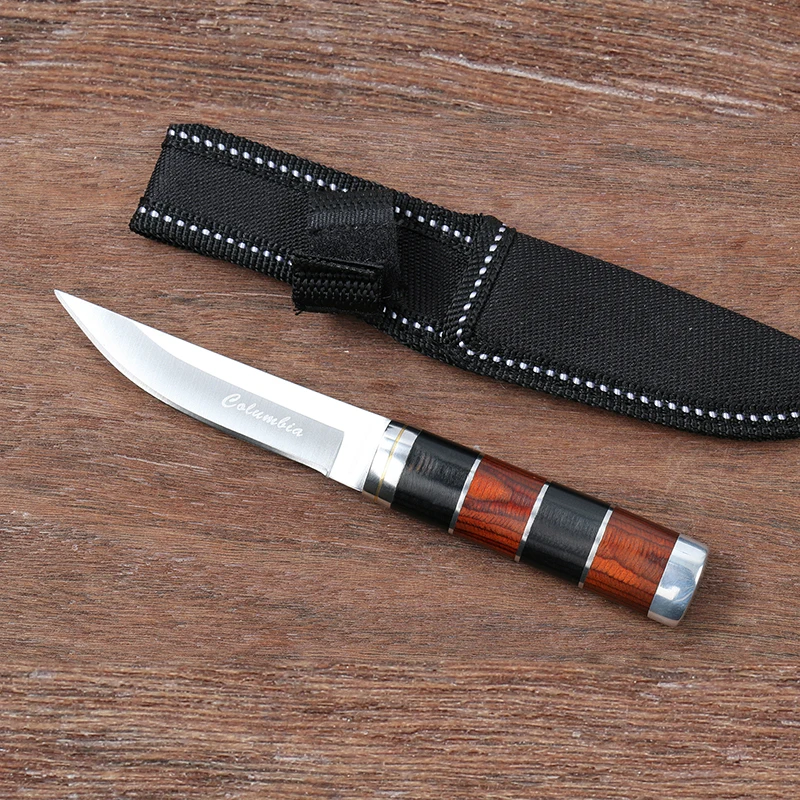 CS Cold нож с фиксированным лезвием уличный карманный нож высокопрочный полевой меч для выживания для кемпинга охоты тактическая деревянная ручка