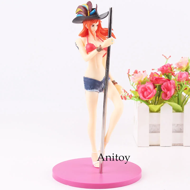 

One Piece Action Figure Girly Girls Nami PVC Sexy Nami Figure Collection Model Toy 21cm