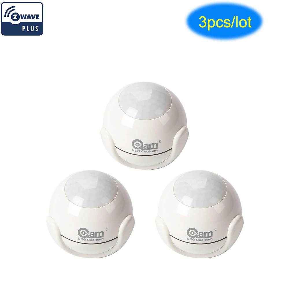 

NEO COOLCAM 3pcs/Lot NAS-PD01Z Z-wave Pus PIR Motion Sensor Detector Home Automation Alarm System Motion Alarm