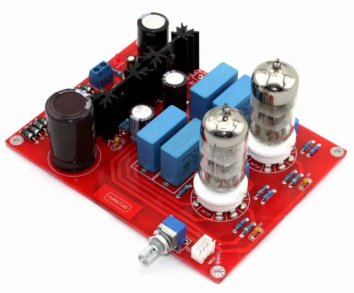 

AC12-AC15V (15W)/AC40-44V (10W) two voltage 6N3 tube pre-amplifier board ( Matisse circuit tube amplifier board)