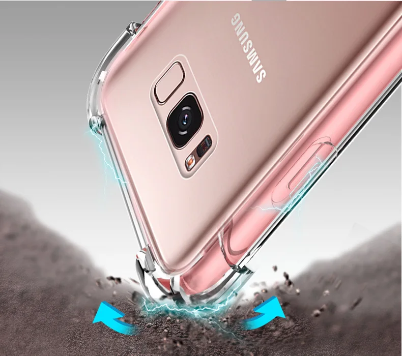 Чехол из ТПУ прозрачный Ультратонкий Мягкий для Samsung Galaxy S5 S6 S7 Edge S8 S9 S10 S20 U S10E Plus Note
