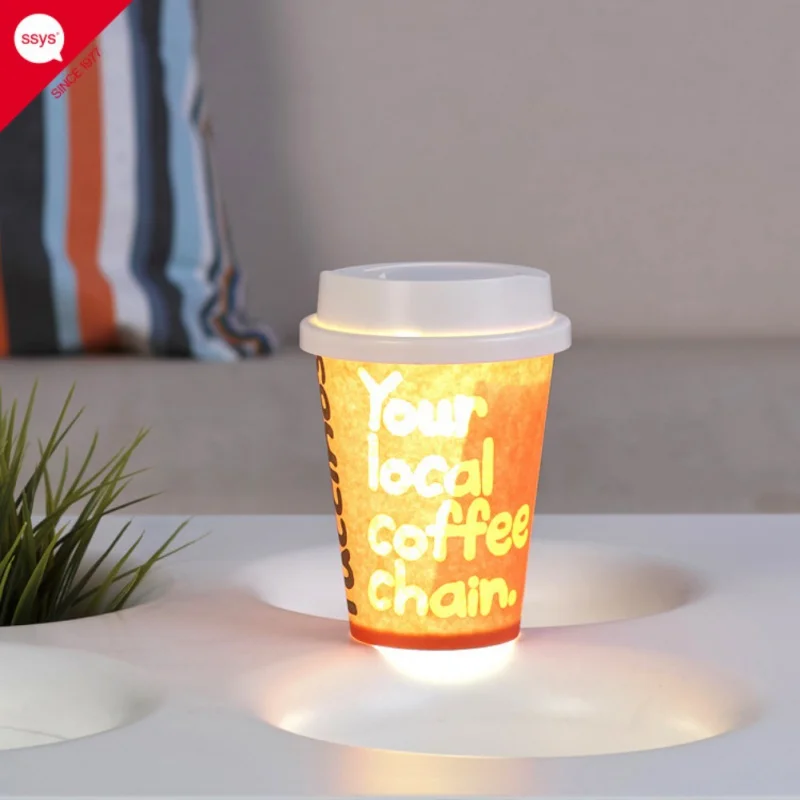

3 Cups 2 Colors Cup Lids LED Nightlight DIY Paper Coffee Cup Lamp Christmas Home Decor Random Cup Color
