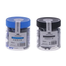 Синие Черные чернильные картриджи для перьевой ручки многоразового использования в пакете, стандарт 2,6 мм