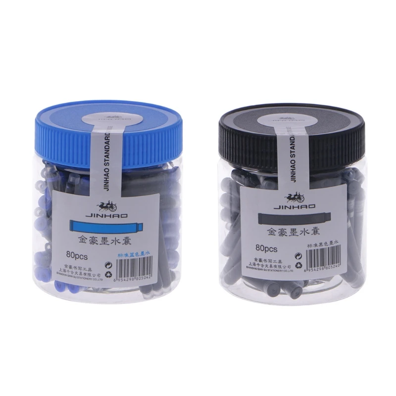 

Blue Black Ink Cartridges For Fountain Pen Refillable Bag Standard 2.6mm