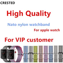 Ремешок nato для Apple Watch band 4 42 мм/38 мм 3 iwatch band 44 мм 40 мм correa тканый нейлоновый ремешок